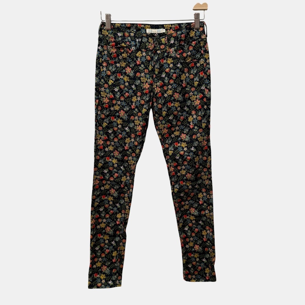 Earth Music & Ecology Liberty Art Fabrics Floral Skinny Jeans Pants Boho Y2K/S